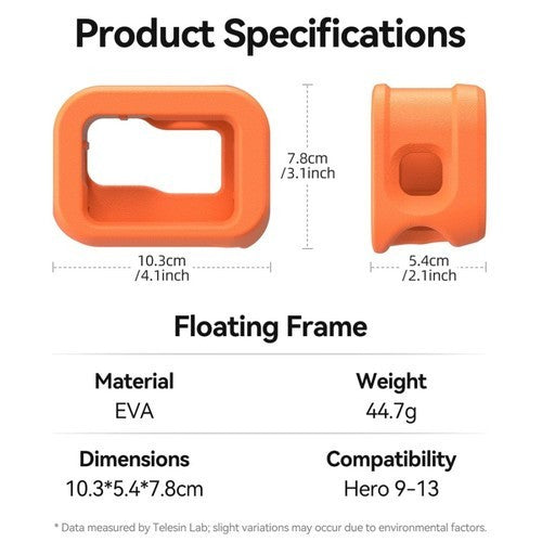 TELESIN S4-FHG-07-TGP FLOATING CASE FOR GOPRO HERO 9 10 11 12 13