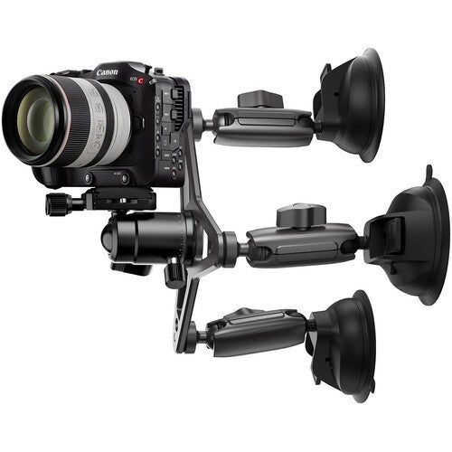 TELESIN TE-TSB-001 TRIPLE ARM SUCTION CUP MOUNT CAR MOUNT FOR CAMERAS