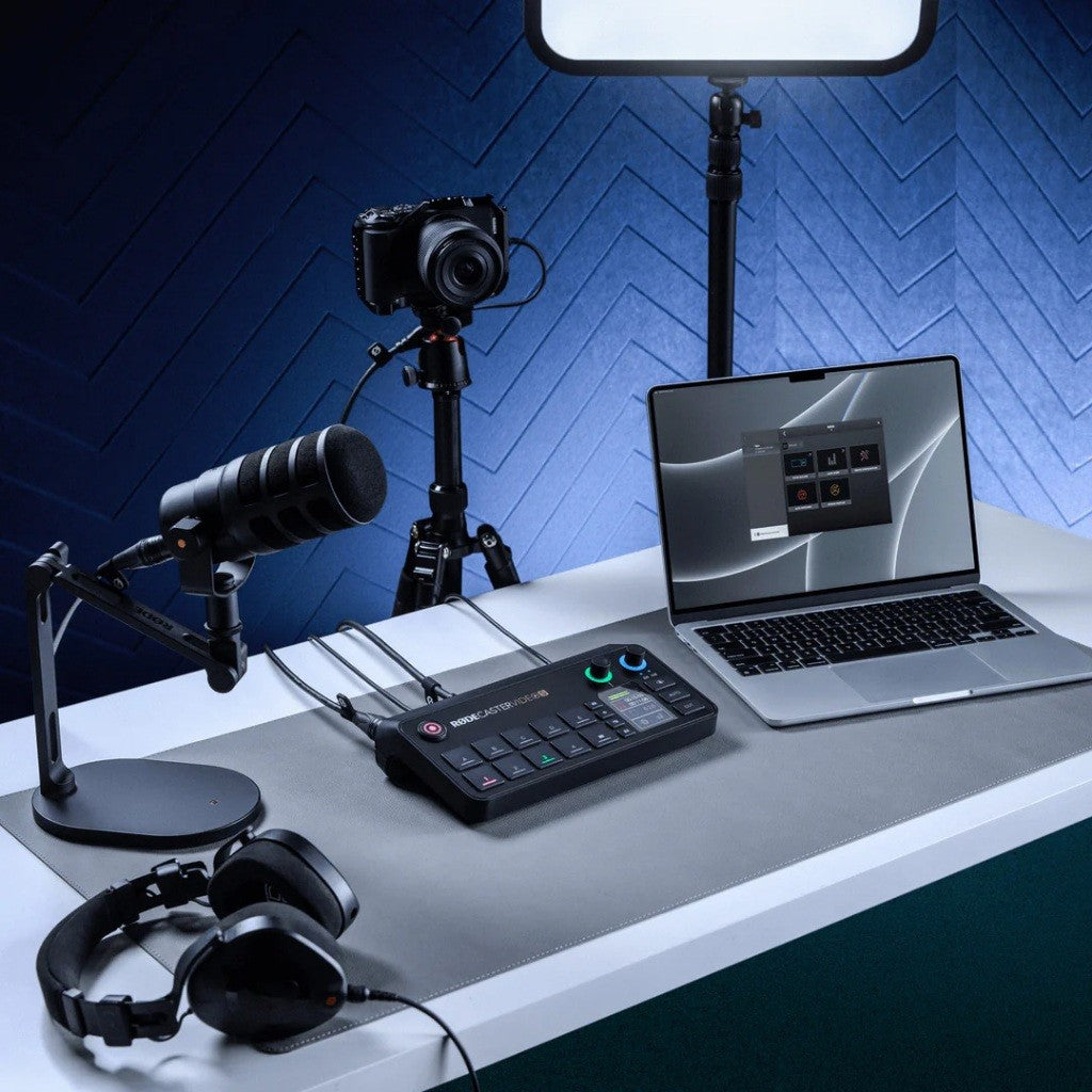 RODE RODECASTER VIDEO S VIDEO AUDIO PRODUCTION CONSOLE VIDEO AUDIO SWITCHER