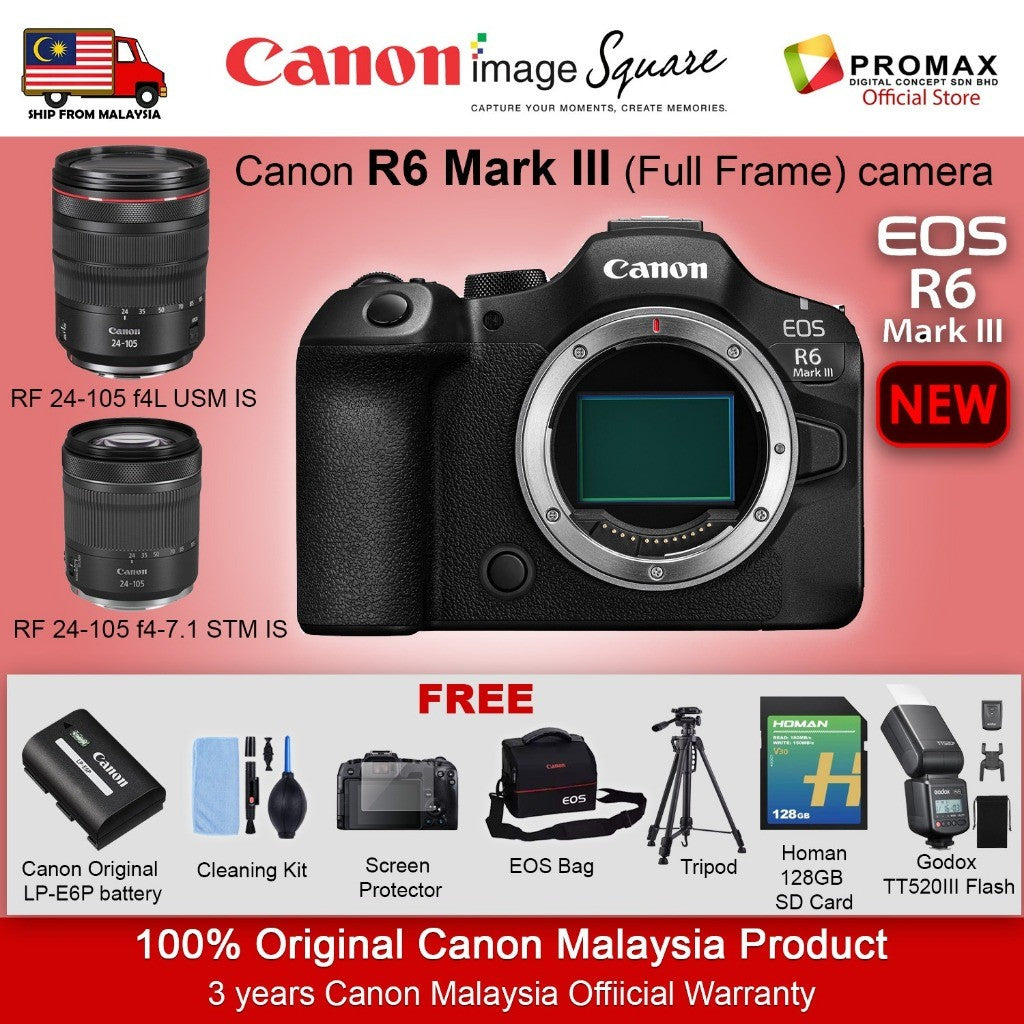 CANON EOS R6 Mark III Full Frame Mirrorless Dual Pixel CMOS AF II R6 MKIII R6III R63 R6 MARKIII