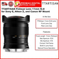 TTArtisan 11mm f2.8 Fisheye Wide Angle Lens Full Frame for E Z and RF Mount Camera Lens