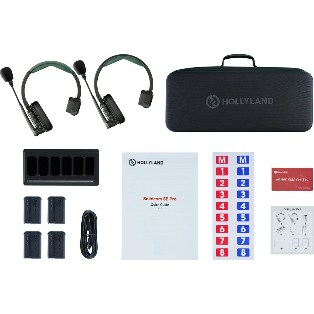 HOLLYLAND SOLIDCOM SE PRO SEAMLESS TEAM TALK 2S/ 4S / 6S / 9S Wireless Headset Intercom System