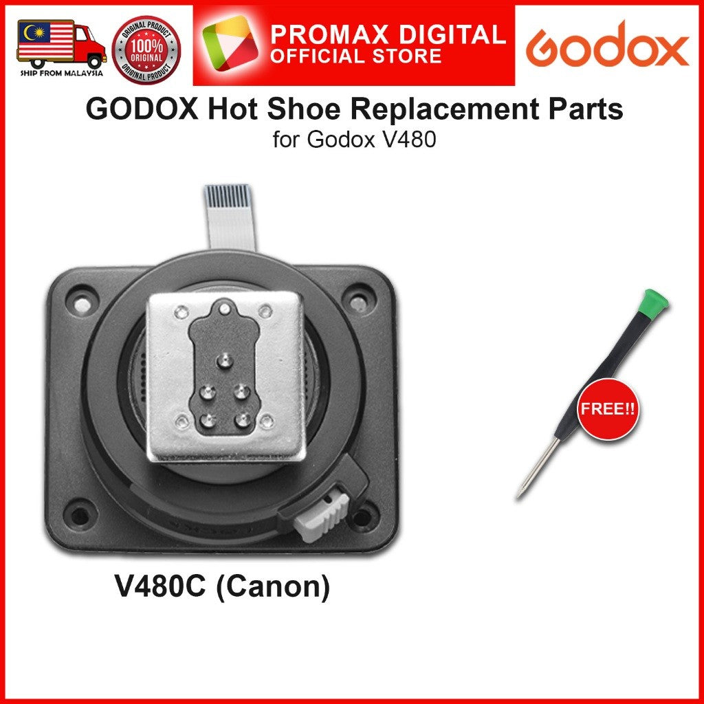 Godox Hot Shoe Replacement Parts for V480 Canon Sony Nikon Fujifilm Olympus