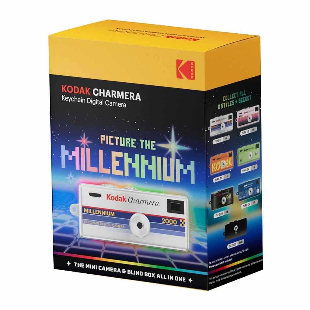 Kodak Charmera MILLENIUM (NEW VERSION) Y2K Blindbox Random Digital Keychain Camera with microSD