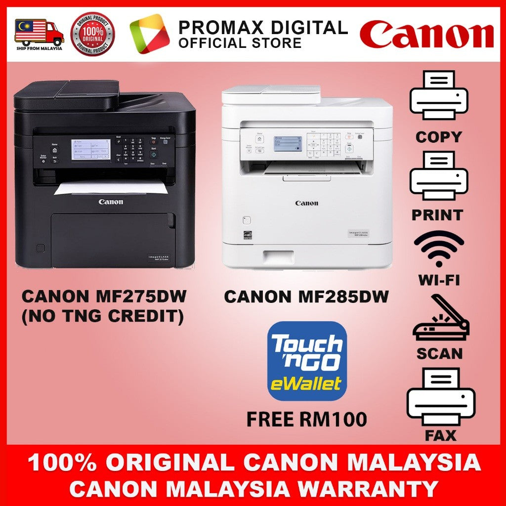 CANON imageCLASS MF275DW/ MF284DW Wireless 4-in-1 Monochrome Multifunction for Home and Small Offices Printer