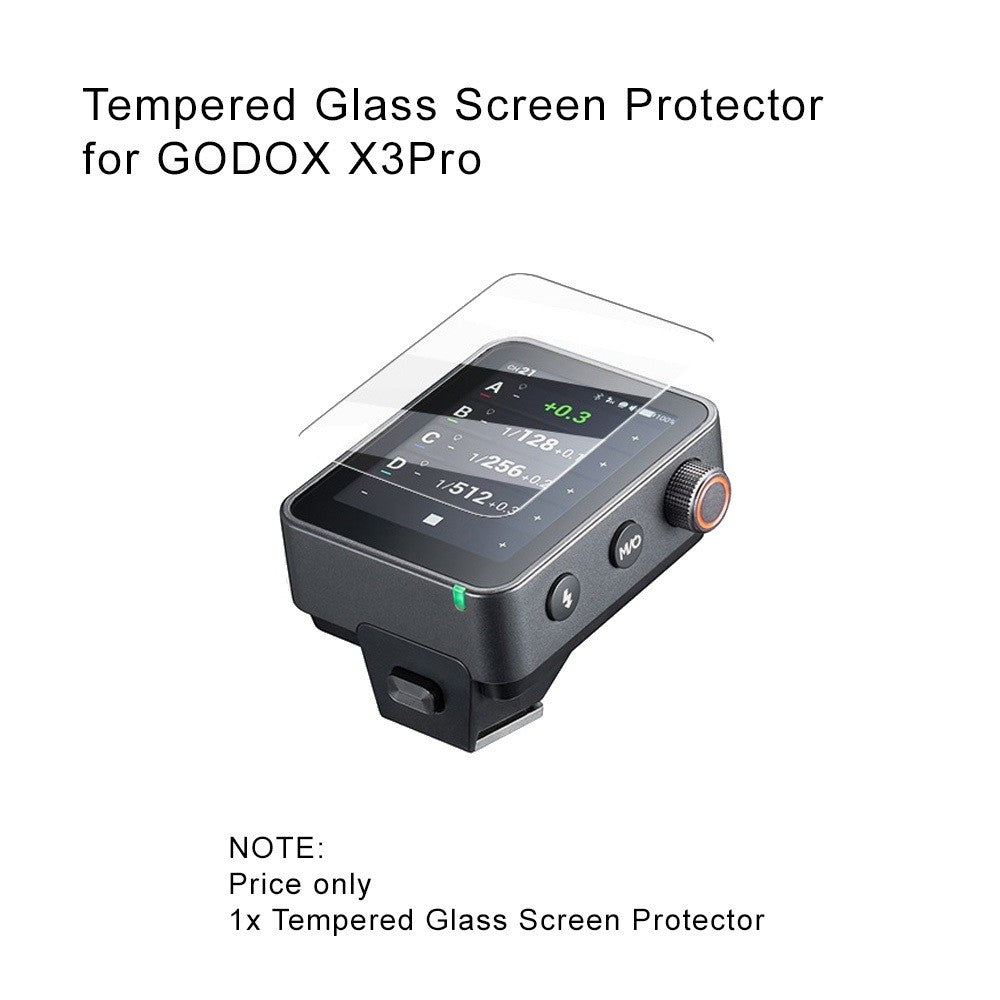 Tempered Glass Screen Protector for Godox V100 / V480 / V1 Mid / iT32/X3 / X3Pro / iT30Pro