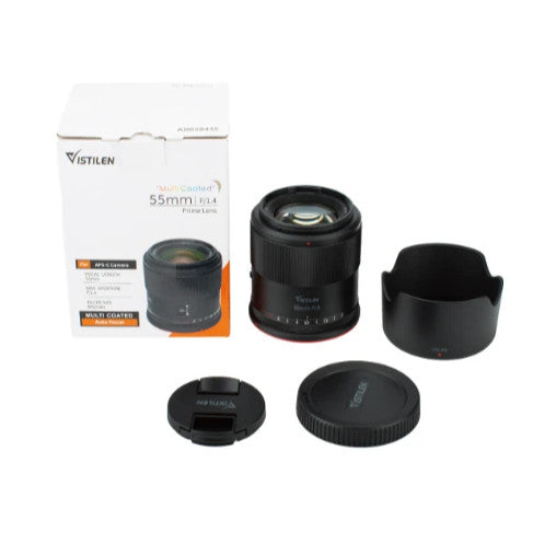 Vistilen 55mm f1.4 APS-C Auto Focus STM Lens for EFR (RF) Mount Cameras 55MM RF rf