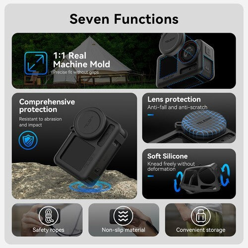 TELESIN S6-PTC-011-TDJ TELESIN Silicone Protective Case Lens Cover