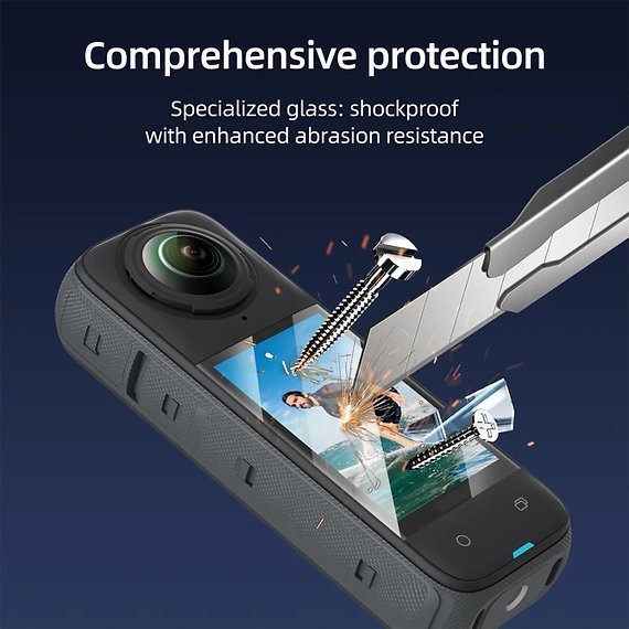 TELESIN S6-FLM-04-TIS HD TEMPERED FILM SCREEN PROTECTOR FOR INSTA360 X4
