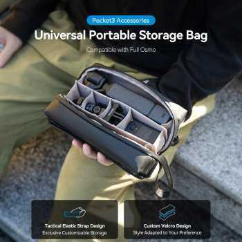 TELESIN S6-PRC-08-TDJ Universal Portable Storage Bag for DJI Pocket 3 Camera Bag for Pocket 3