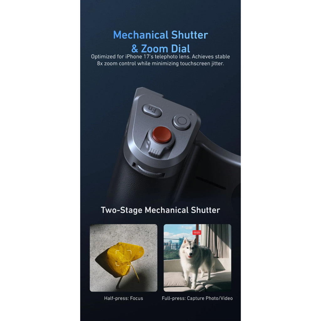 TELESIN Master Grip Set for iPhone17 Pro Pro Max Magnetic Phone Camera Hand Grip Holder Powerbank