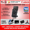 Ready Stock! Canon PowerShot V10 Vlog Camera for Content Creators (Black/Silver/White) Canon Malaysia Warranty