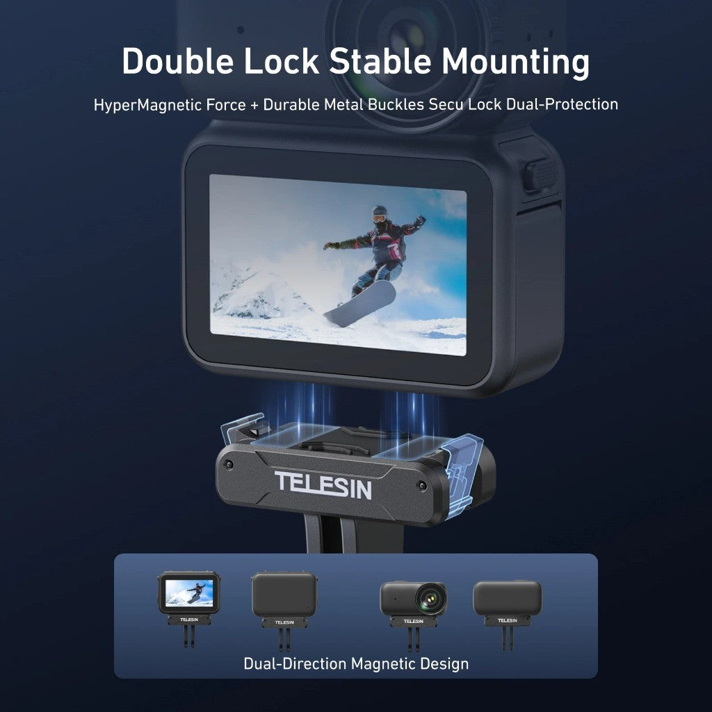 TELESIN S7-JBK-25-TDJ QUICK RELEASE BASE SPRING CLIP MOUNT FOR DJI OSMO NANO AND ACTION 6