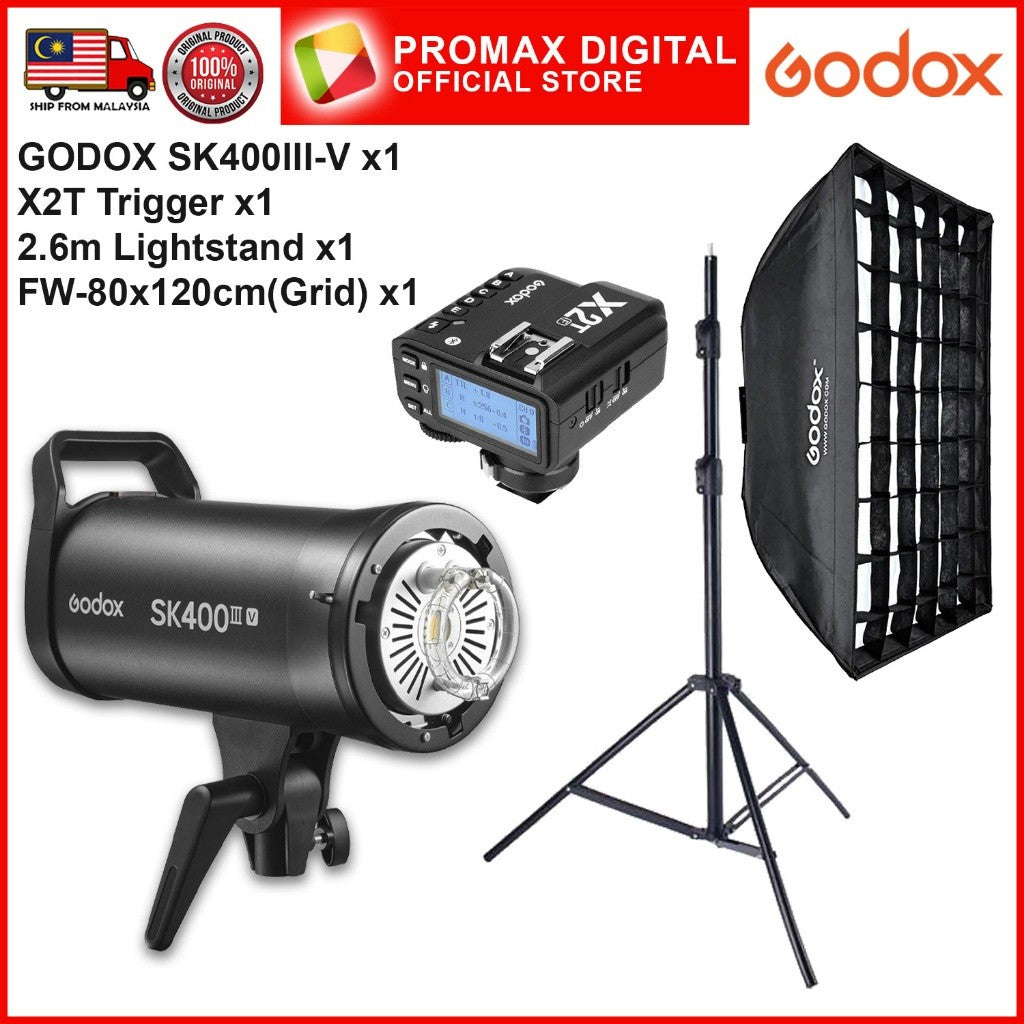 GODOX SK300III-V SK400III-V GODOX SET WITH 10w LED MODELLING LAMP SK300IIIV SK400IIIV