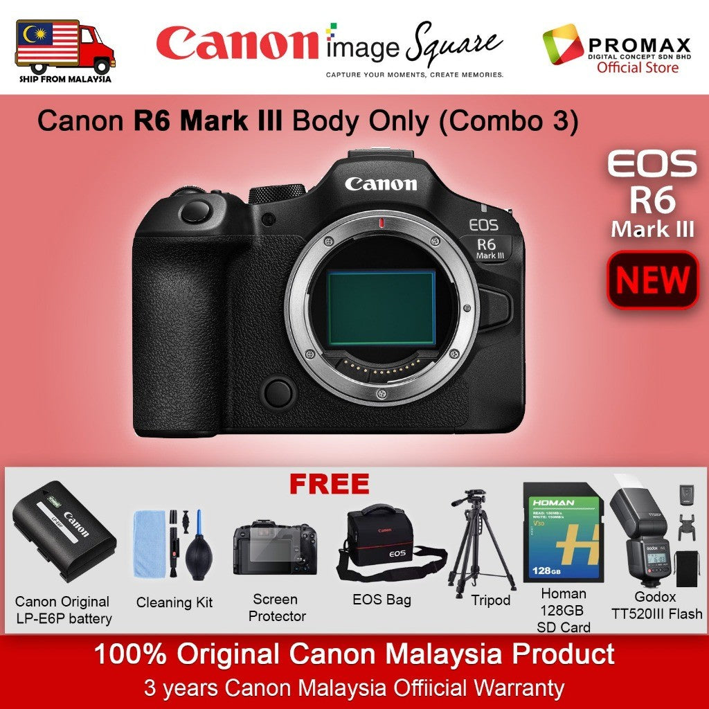 CANON EOS R6 Mark III Full Frame Mirrorless Dual Pixel CMOS AF II R6 MKIII R6III R63 R6 MARKIII