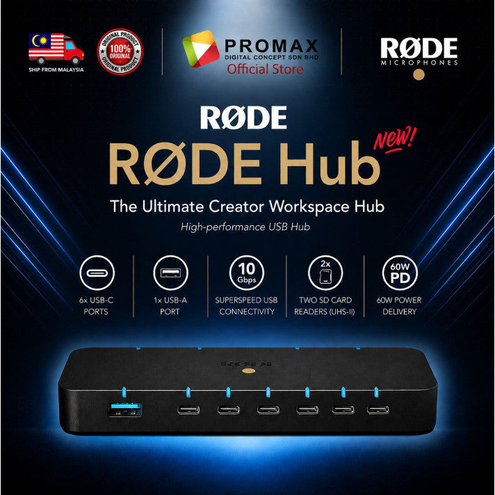 New!!! Rode Hub High-Performance The Ultimate Creator Workspace Hub and Hight-performance USB Hub