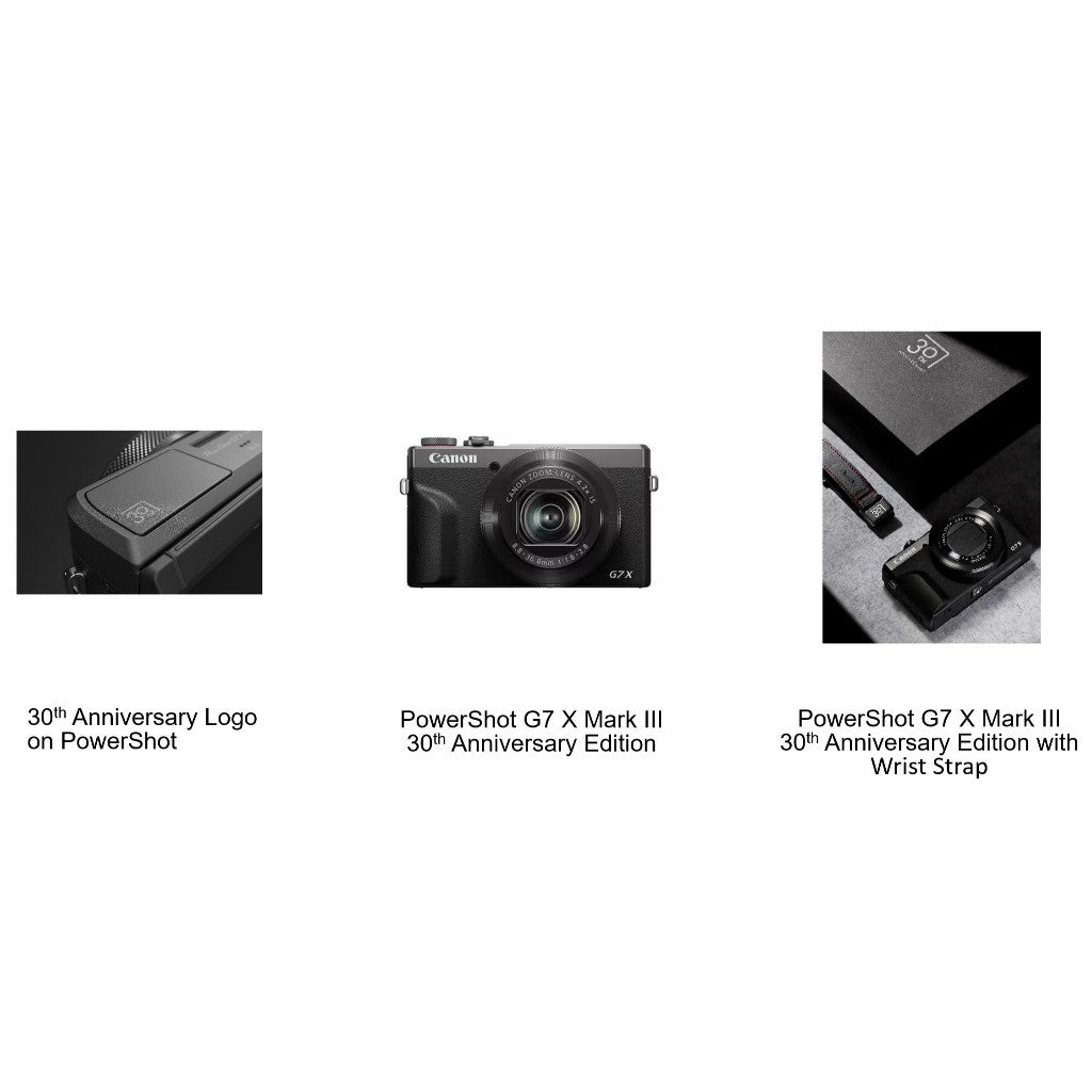 Canon Powershot G7X MK III 30th Anniversary Edition Graphite with Accessories Kit G7X MK 3 G7XMK3