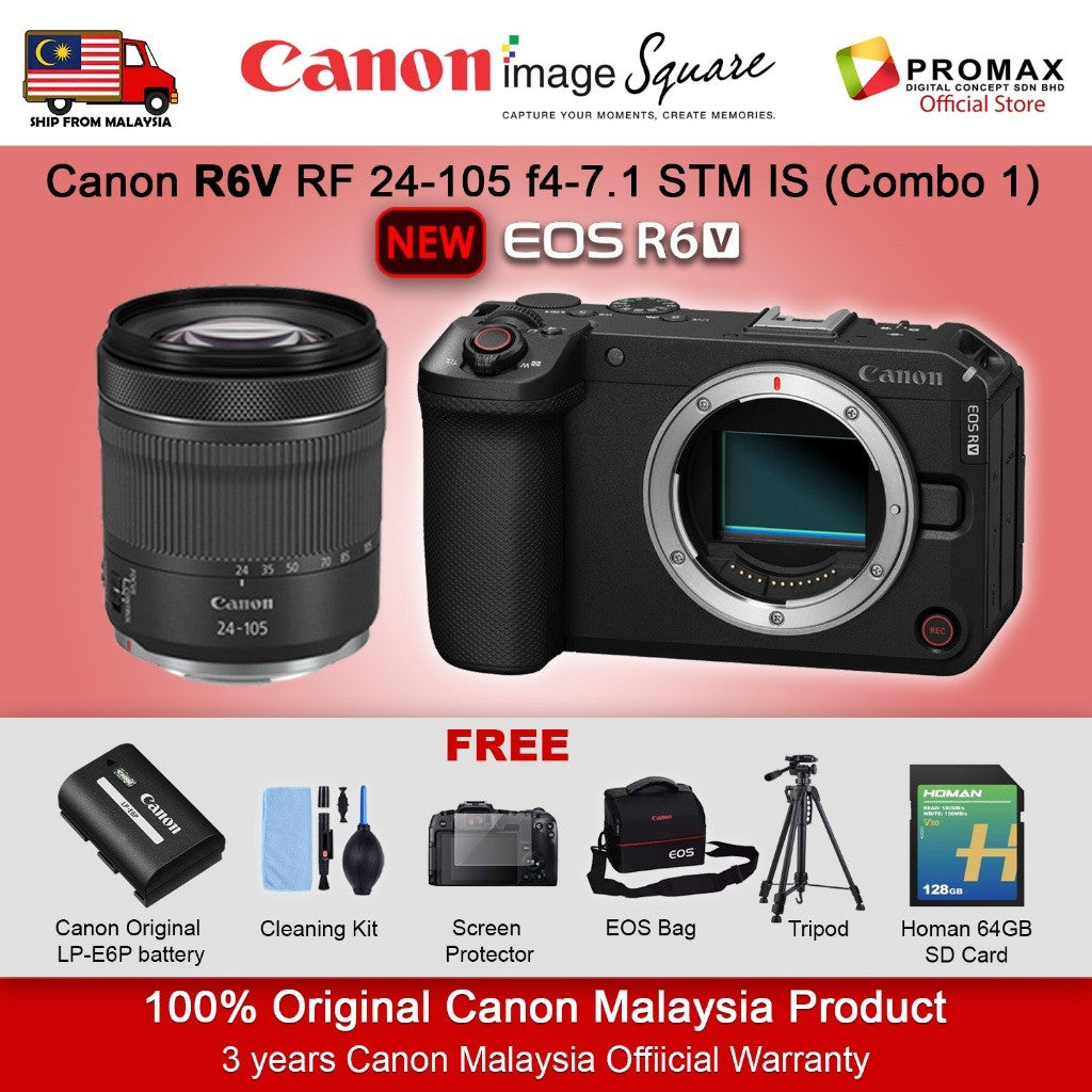 Canon EOS R6V Mirrorless Camera Full-Frame CMOS Sensor 7K30 Open Gate R6 V