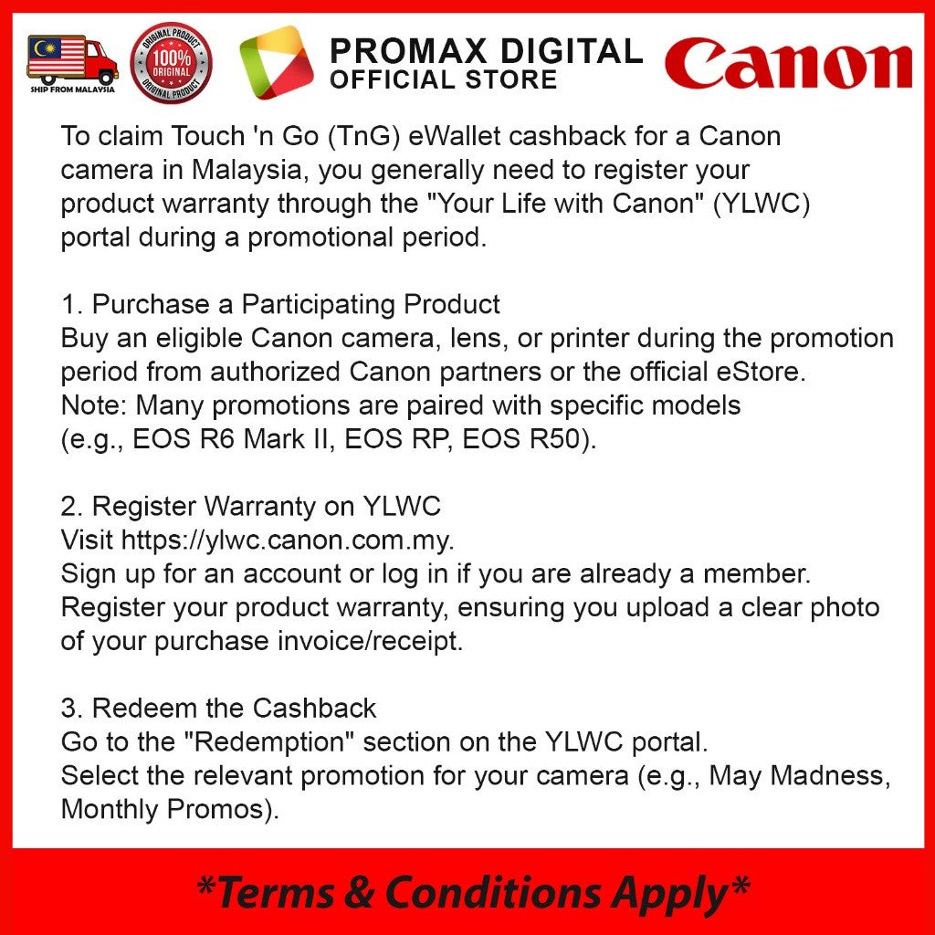 CHEAPEST! Canon EOS R50 18-45mm 55-210mm Mirrorless Camera Black/White (CANON MALAYSIA 3 YEARS WARRANTY) Canon R50