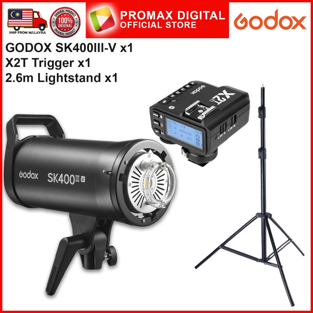 GODOX SK300III-V SK400III-V GODOX SET WITH 10w LED MODELLING LAMP SK300IIIV SK400IIIV