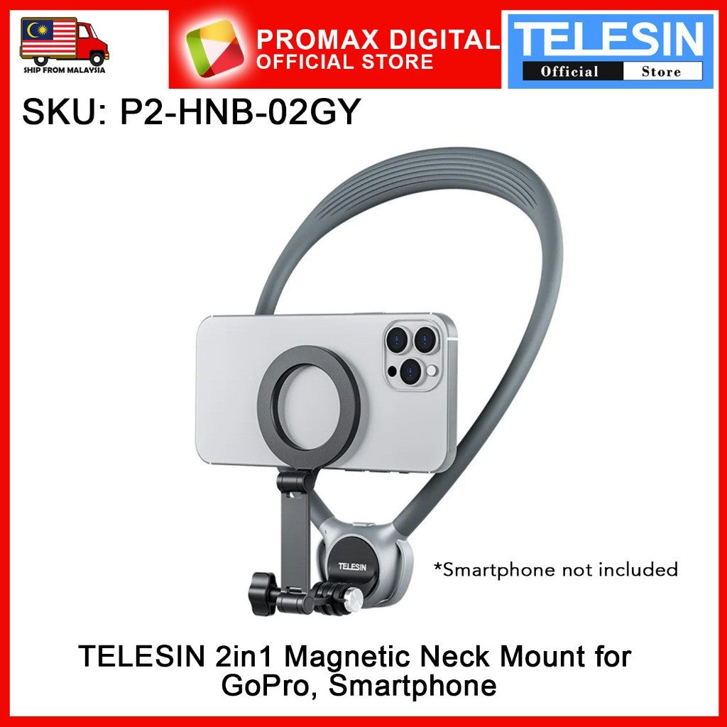 TELESIN 2 in1 Magnetic Neck Mount