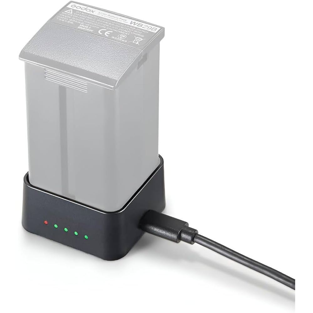 Godox UC30 Charger for Godox Flash Batteries WB29 WB29A WB29B WB30P WB300P Charging Dock