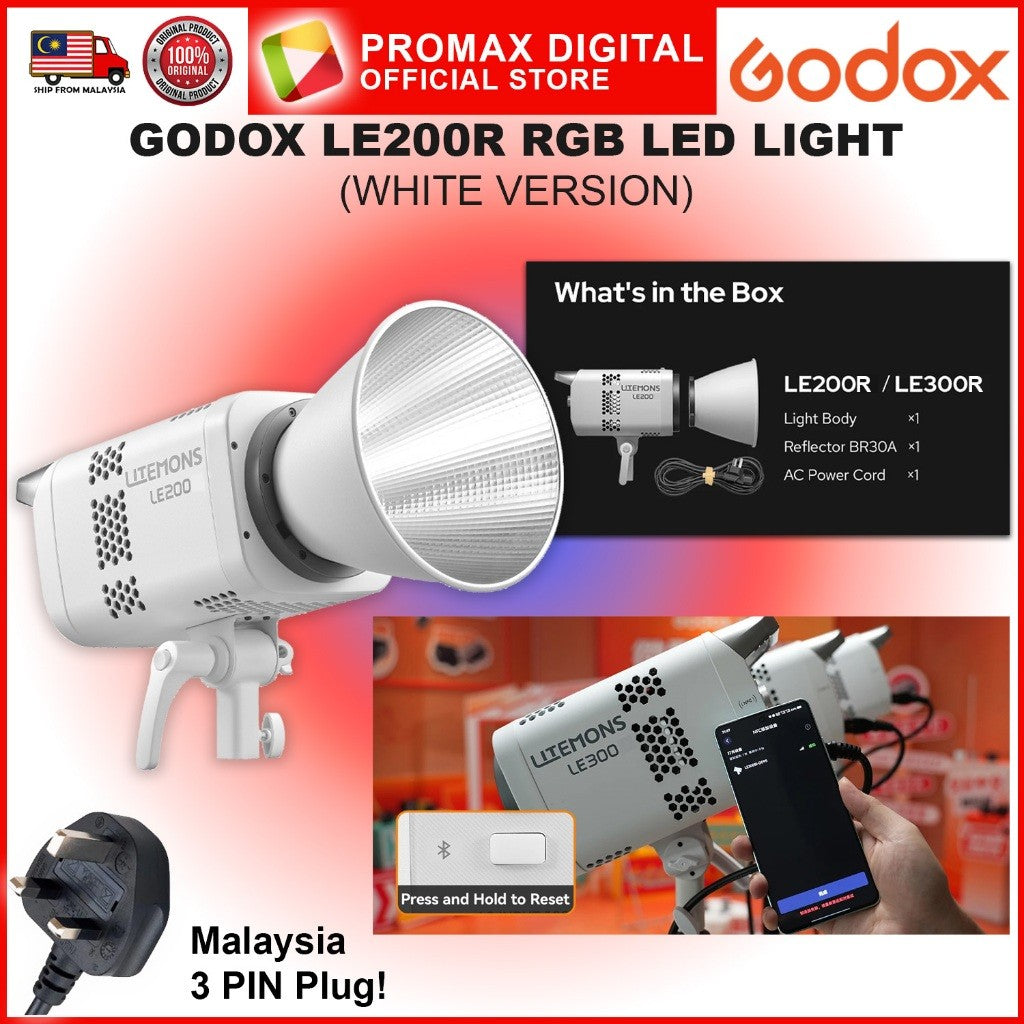 Godox LE200R LE300R LE600R RGB FULL COLOR LED STUDIO LIGHT PHOTO VIDEO PRODUCTION VALUE PACK