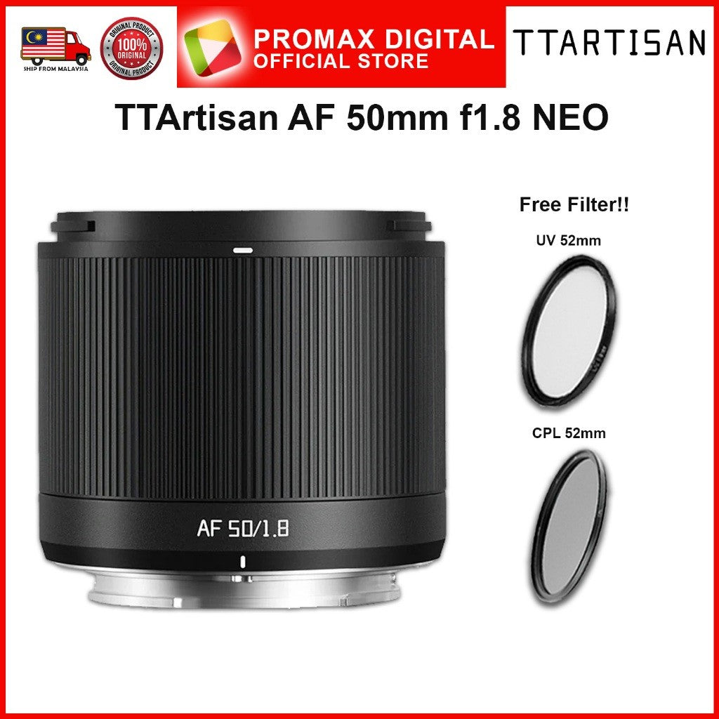 TTArtisan AF Full Frame 50mm f1.8 NEO Series STM Motor Camera Lens E Z and L Mount