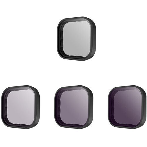 TELESIN ND8 ND16 ND32 + CIRCULAR POLARISER CPL FILTER SET FOR GOPRO HERO 9 10 11 12 GP-FLT-903