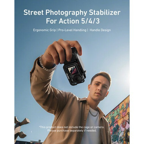 TELESIN S6-FMS-23-TDJ STREET PHOTOGRAPHY GRIP FOR DJI ACTION 3 4 5 PRO TSFMS23-01
