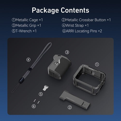 TELESIN S6-FMS-31-TIS STREET PHOTOGRAPHY GRIP SET FOR ACE PRO AND ACE PRO 2 ACTION CAMERA CAGE GRIP