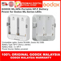 GODOX ML-NPA NP-F BATTERY ADAPTER PORTABLE POWER FOR GODOX ML80Bi ML150Bi LED Lights