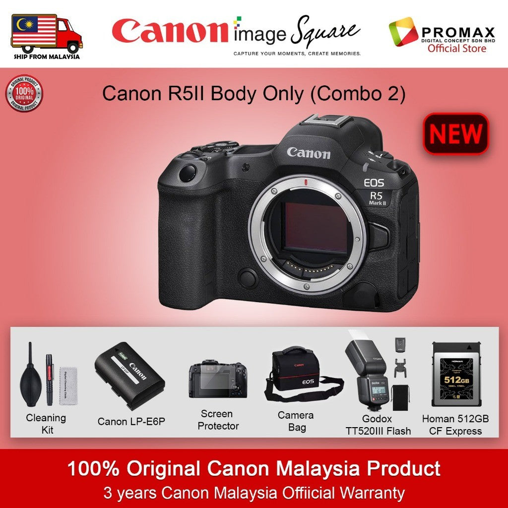 Canon EOS R5 MKII / Mark II Mirrorless Camera Full Frame + RF 24-105mm f4 L USM IS R5II