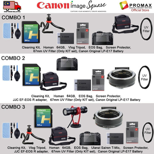 Canon EOS R8 Body & R8 RF 24-50mm f/4.5-6.3 IS STM Mirrorless Camera (Canon R8 Malaysia 3 Years Warranty)