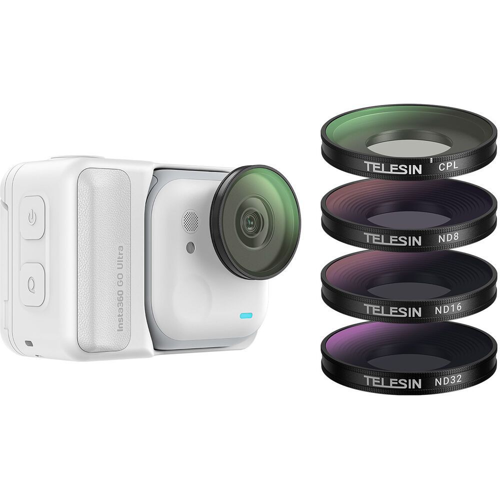 TELESIN S5-FLT-42 FILTER SET FOR INSTA360 GO ULTRA CPL ND 8 16 32 CAMERA FILTERS