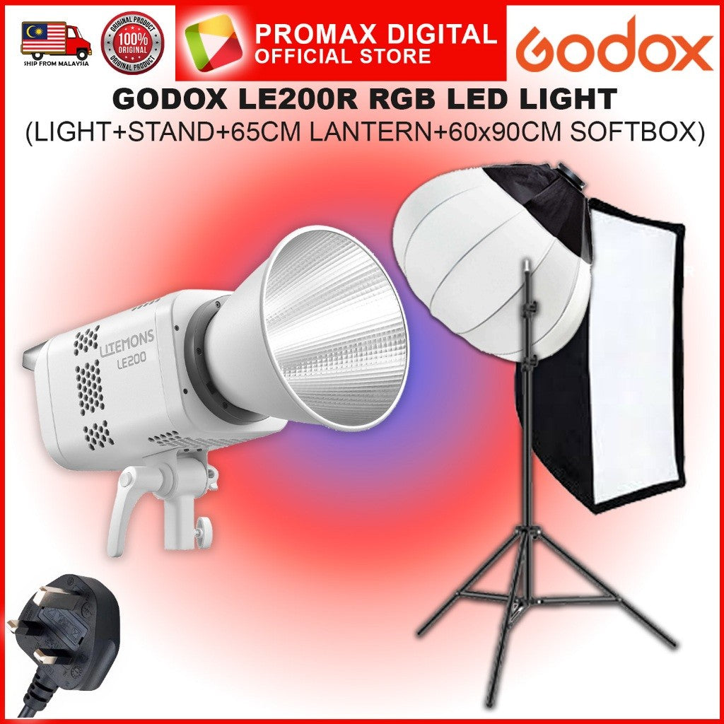 Godox LE200R LE300R LE600R RGB FULL COLOR LED STUDIO LIGHT PHOTO VIDEO PRODUCTION VALUE PACK