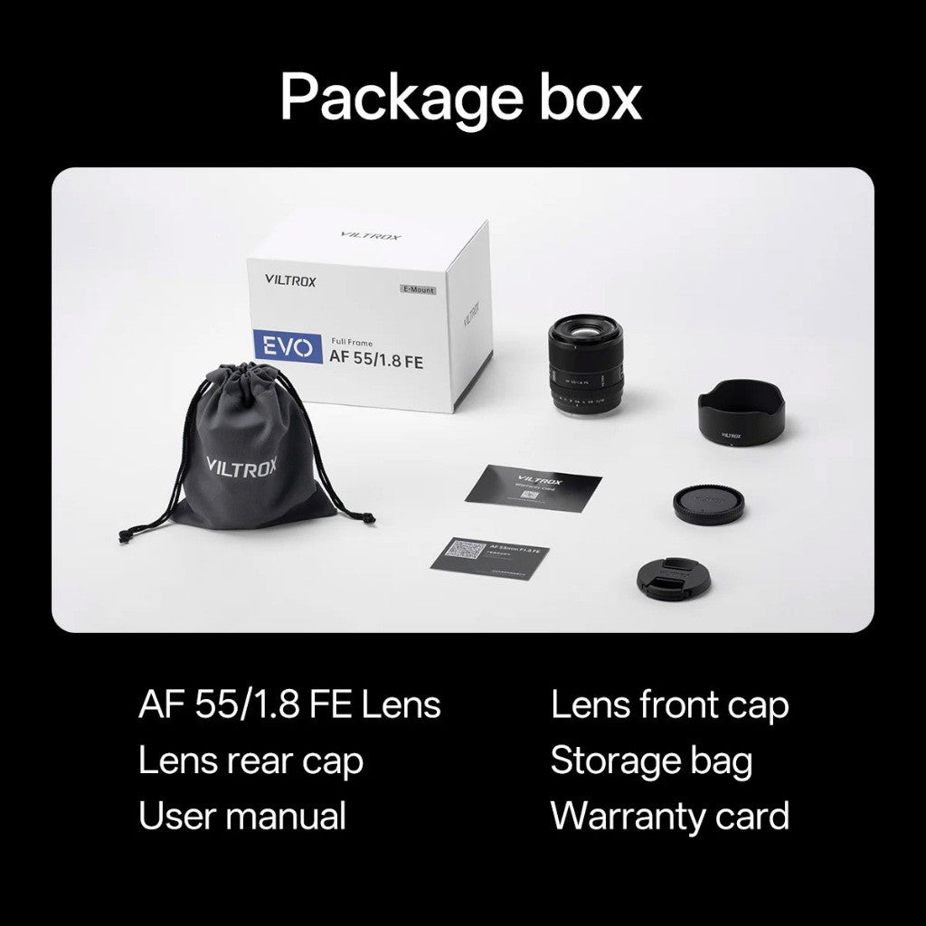 Viltrox AF 55mm F1.8 EVO Full Frame Lens for Sony E Nikon Z Mount Camera Lens