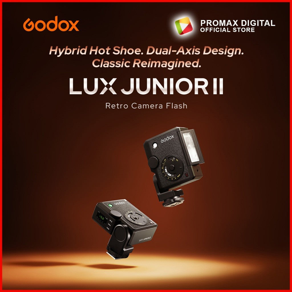 Godox LUX Junior II Retro Camera Flash for Sony Nikon Canon Olympus Panasonic Fujifilm