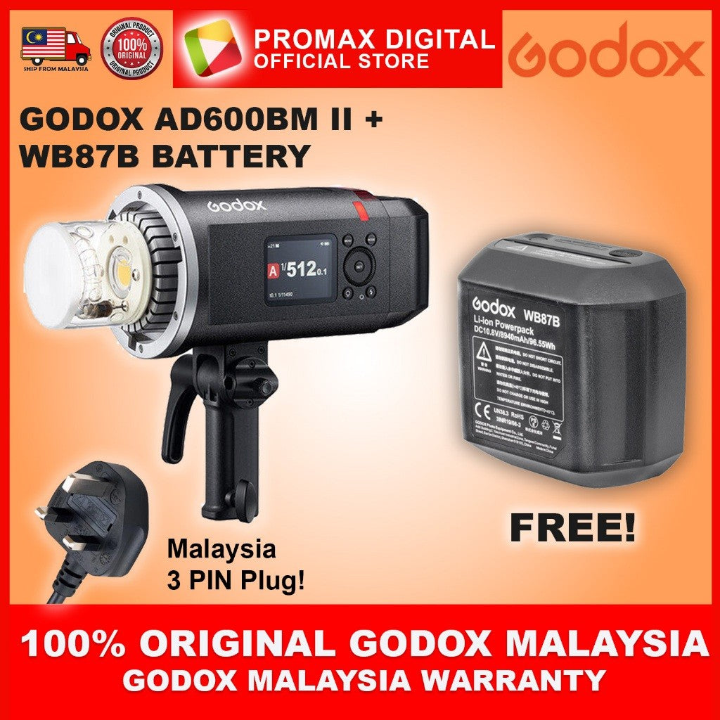 GODOX AD600BMII WITH WB87B BATTERY LANTERN OCTA 95cm 60x90cm Softbox AD600BM II AD600BM 2
