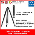 YC Onion TAKO T23 with BF44 BC44 Carbon Fiber Tripod Feather Light One-Flip Lightweight