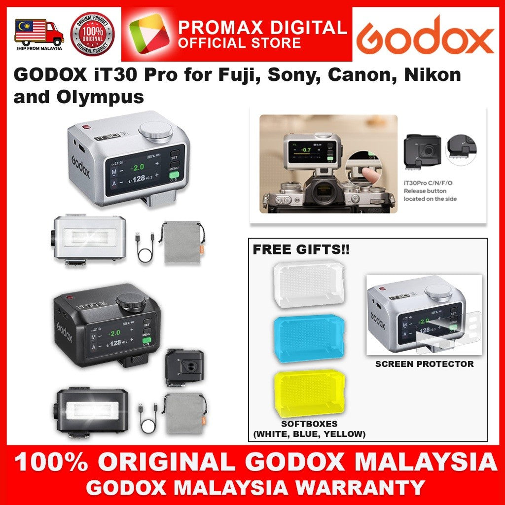 GODOX iT30Pro C N S F O L iFlash Camera Flash for Canon Nikon Sony Fujifilm Leica IT30 PRO