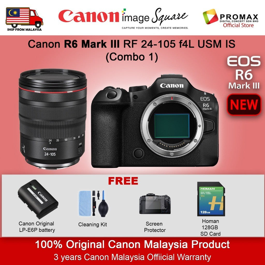 CANON EOS R6 Mark III Full Frame Mirrorless Dual Pixel CMOS AF II R6 MKIII R6III R63 R6 MARKIII