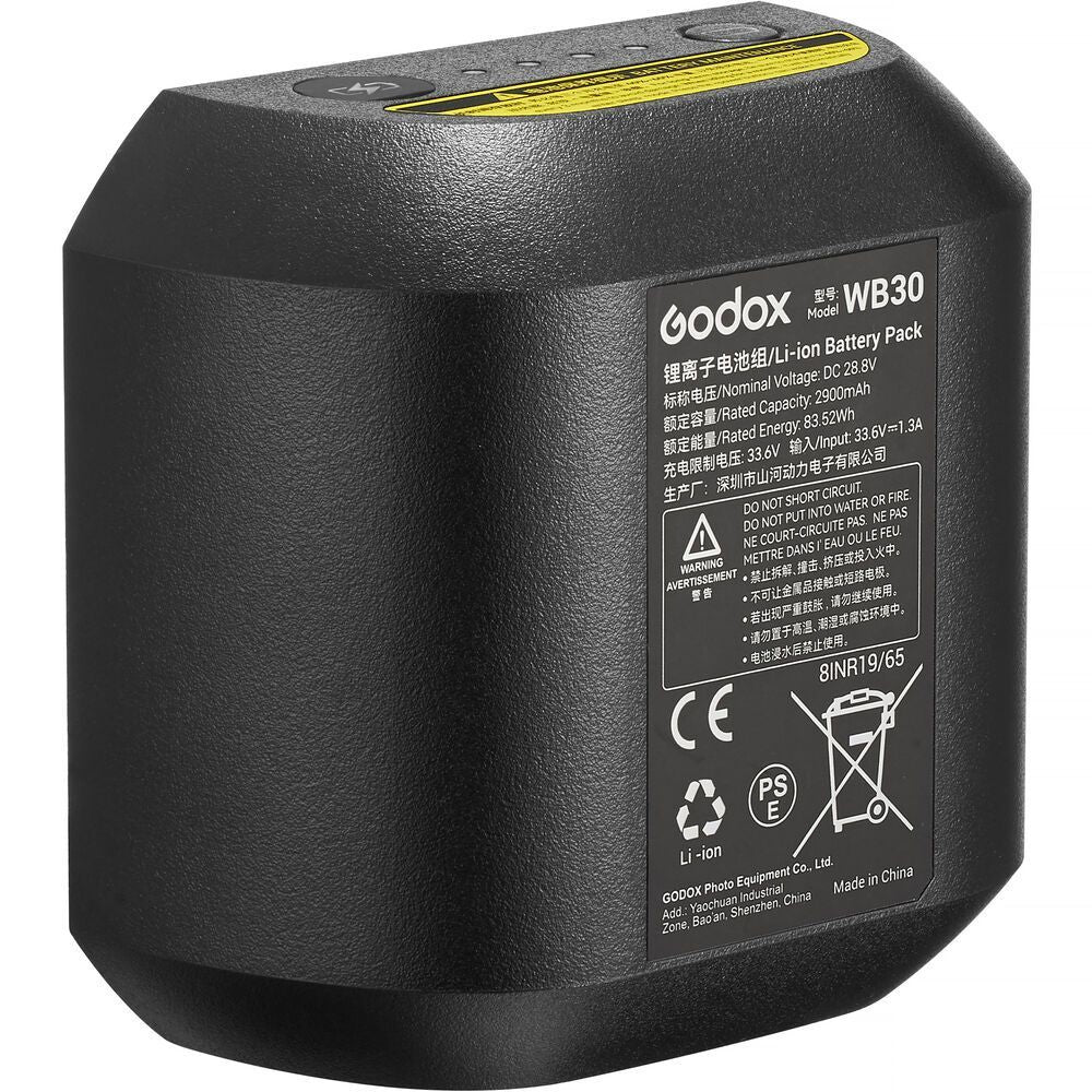 Godox WB30 Battery for AD800Pro Outdoor Flash Strobe Lithium-ion Battery 2900mAh