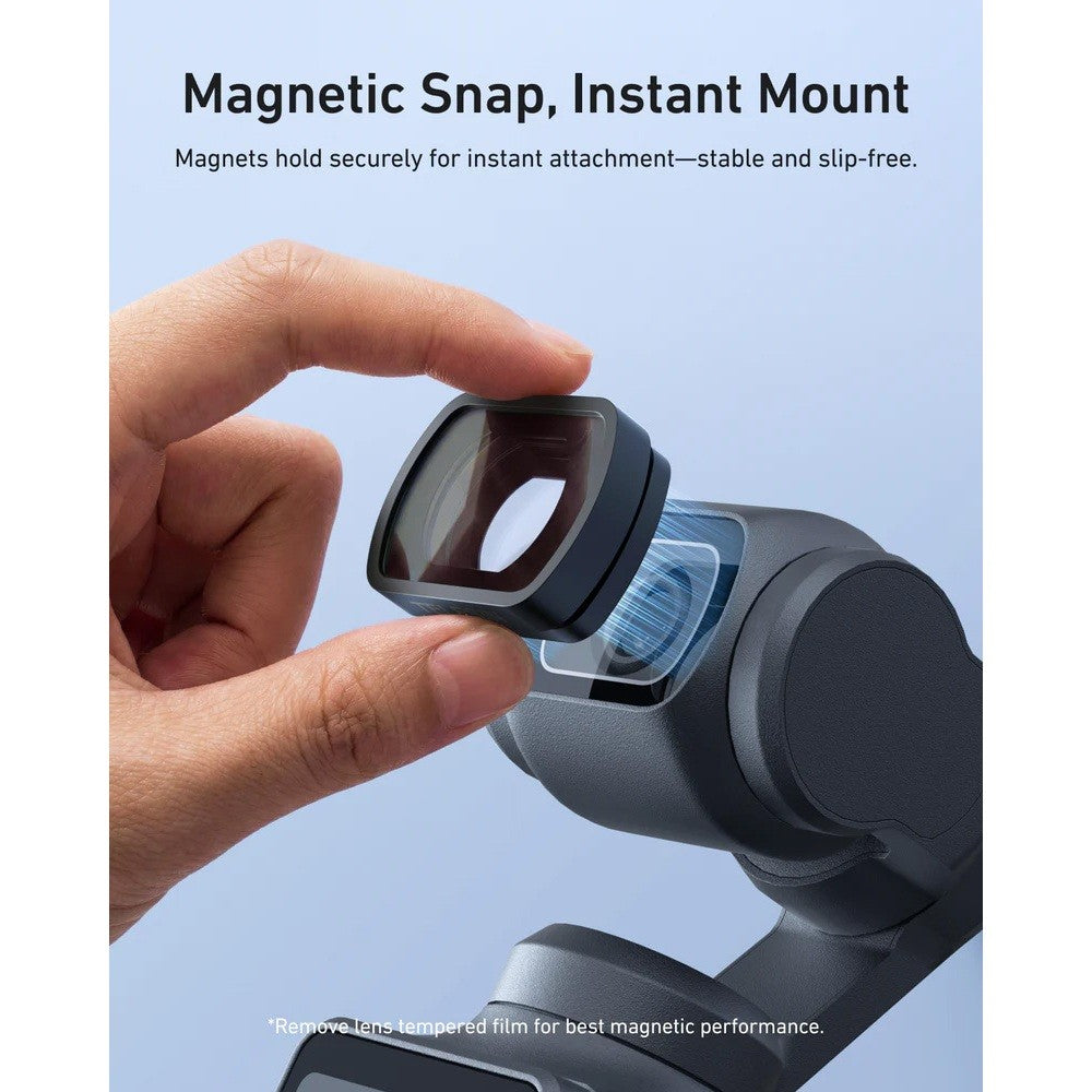 TELESIN S5-FLT-48-TDJ Wide Angle Filter Kit for OSMO POCKET 3 Camera Lens Filter
