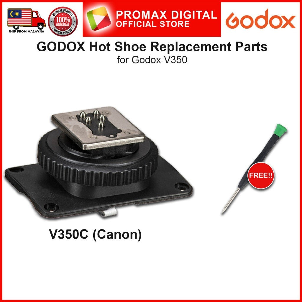 Godox Hot Shoe Replacement Parts for V350 Canon Fujifilm Nikon Sony Olympus