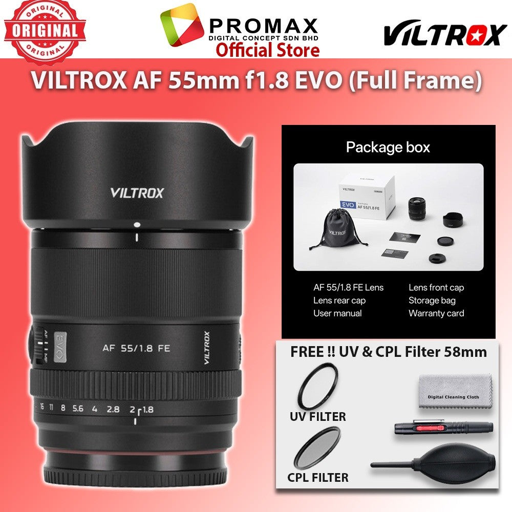 Viltrox AF 55mm F1.8 EVO Full Frame Lens for Sony E Nikon Z Mount Camera Lens