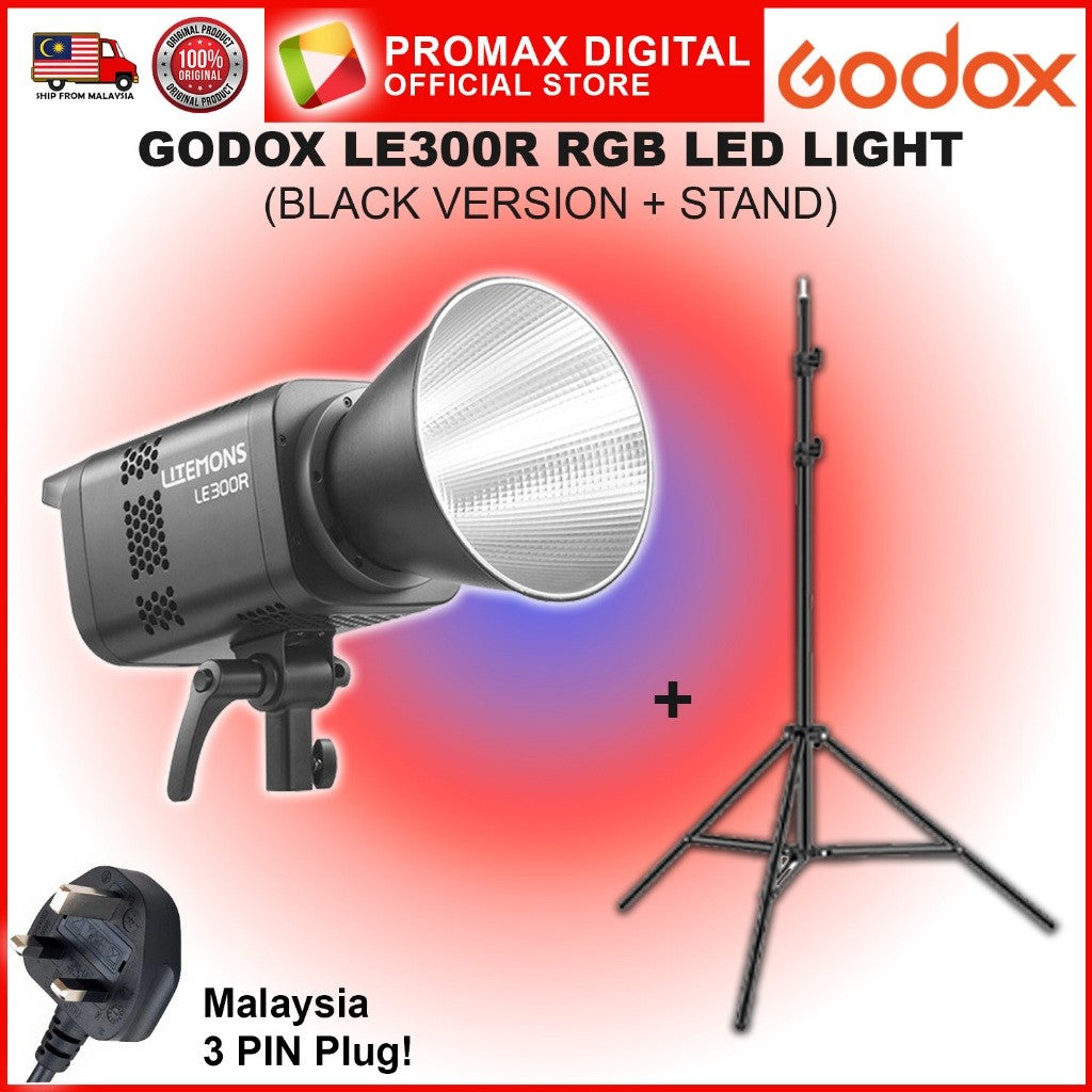 Godox LE200R LE300R LE600R RGB FULL COLOR LED STUDIO LIGHT PHOTO VIDEO PRODUCTION VALUE PACK