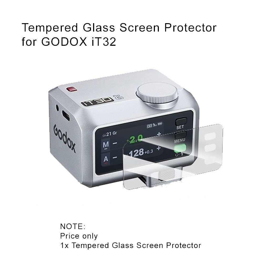 Tempered Glass Screen Protector for Godox V100 / V480 / V1 Mid / iT32/X3 / X3Pro / iT30Pro