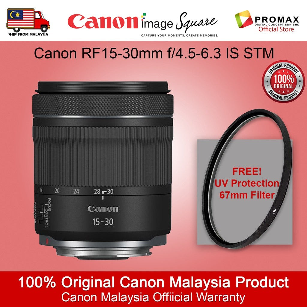 Canon RF15-30mm f/4.5-6.3 IS STM wide angle lens for vlog RF 15-30mm