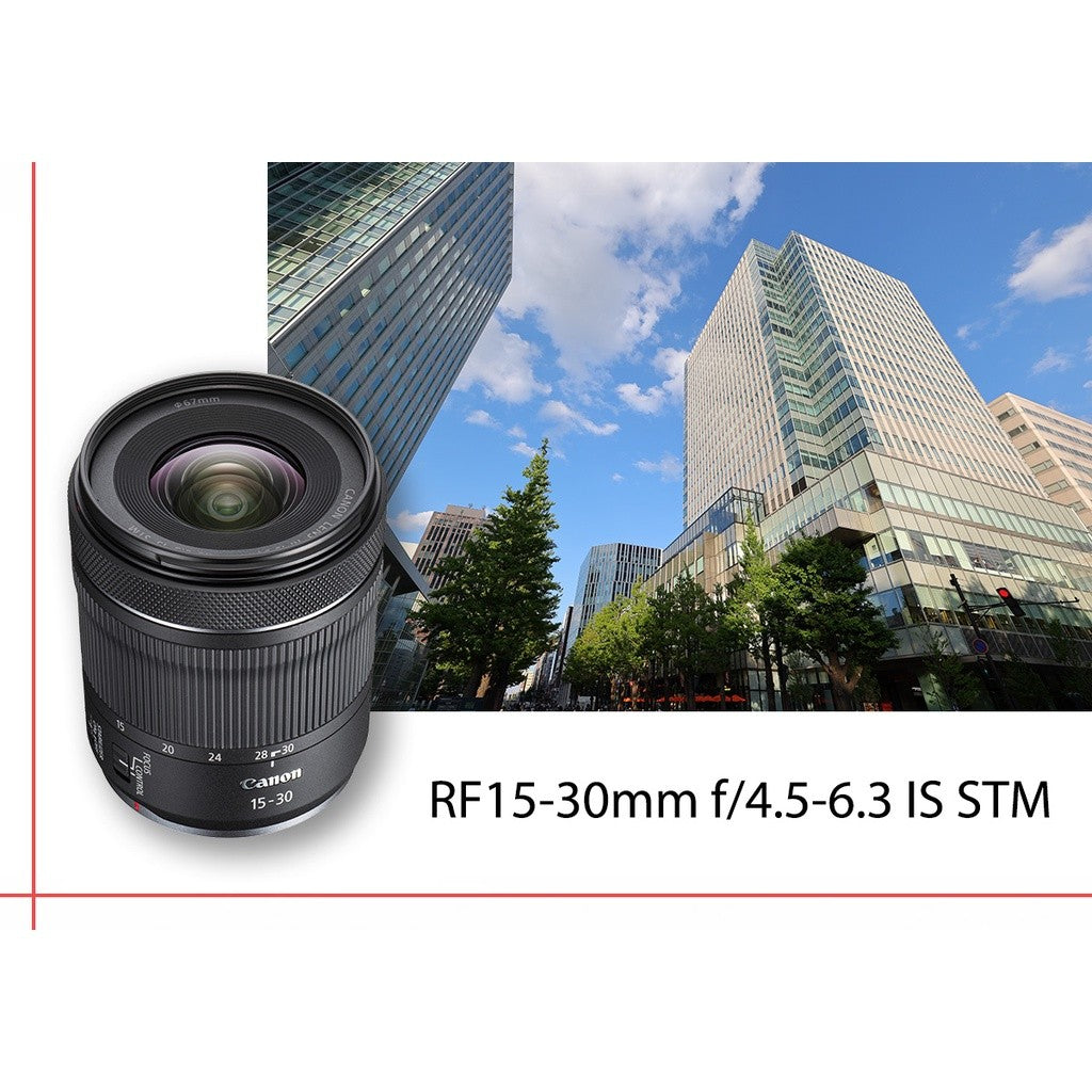 Canon RF15-30mm f/4.5-6.3 IS STM wide angle lens for vlog RF 15-30mm